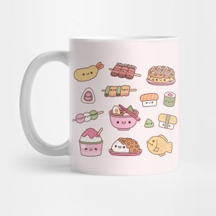 Cute Japan Food Sushi Ramen Tempura And More Mug